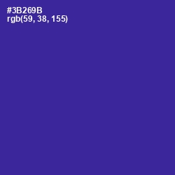 #3B269B - Jacksons Purple Color Image