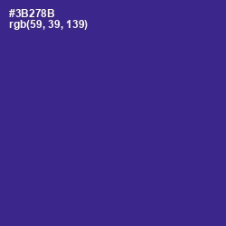 #3B278B - Jacksons Purple Color Image