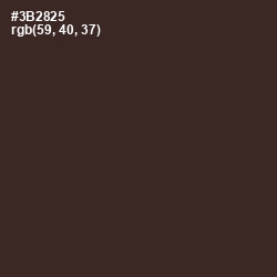 #3B2825 - English Walnut Color Image
