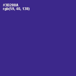 #3B288A - Jacksons Purple Color Image