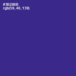 #3B288B - Jacksons Purple Color Image