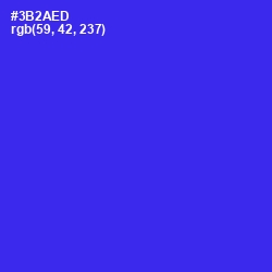 #3B2AED - Blue Color Image