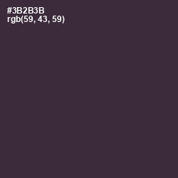 #3B2B3B - Blackcurrant Color Image