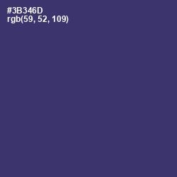 #3B346D - Jacarta Color Image