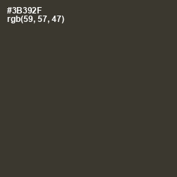 #3B392F - Birch Color Image