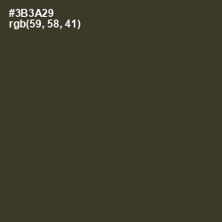 #3B3A29 - Birch Color Image