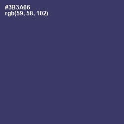 #3B3A66 - Rhino Color Image