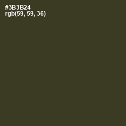#3B3B24 - Birch Color Image