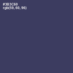 #3B3C60 - Rhino Color Image