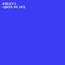 #3B3CF3 - Blue Color Image