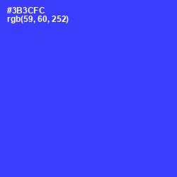 #3B3CFC - Blue Color Image