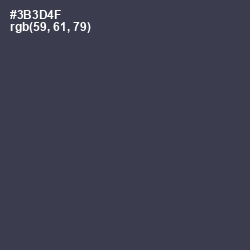 #3B3D4F - Ship Gray Color Image
