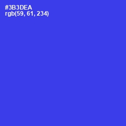 #3B3DEA - Blue Color Image