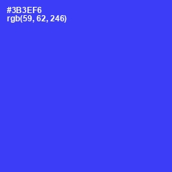 #3B3EF6 - Blue Color Image