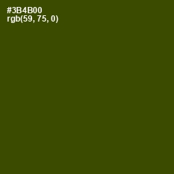 #3B4B00 - Clover Color Image