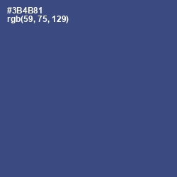 #3B4B81 - Chambray Color Image