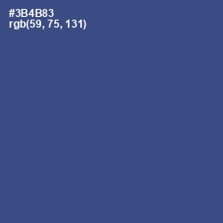 #3B4B83 - Chambray Color Image