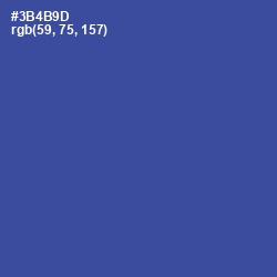 #3B4B9D - Sapphire Color Image