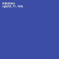 #3B4DA4 - Azure Color Image