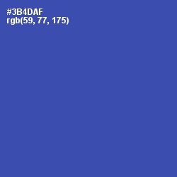 #3B4DAF - Azure Color Image