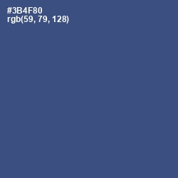 #3B4F80 - Chambray Color Image