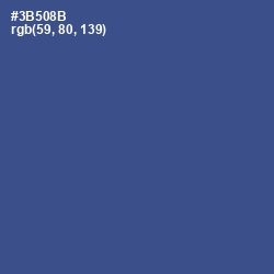 #3B508B - Chambray Color Image