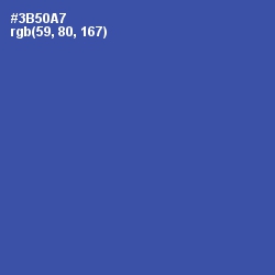 #3B50A7 - Azure Color Image