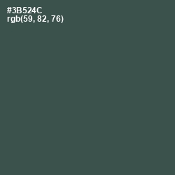 #3B524C - Limed Spruce Color Image