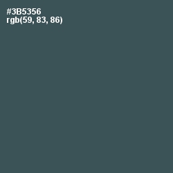 #3B5356 - Mineral Green Color Image