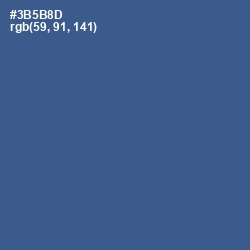 #3B5B8D - Chambray Color Image