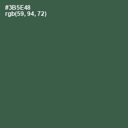 #3B5E48 - Mineral Green Color Image