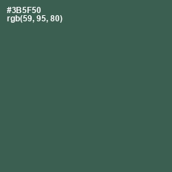 #3B5F50 - Mineral Green Color Image