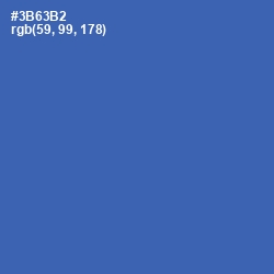 #3B63B2 - Astral Color Image