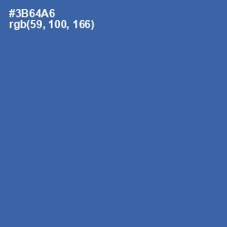 #3B64A6 - Astral Color Image