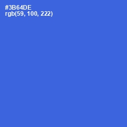 #3B64DE - Mariner Color Image