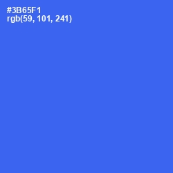 #3B65F1 - Mariner Color Image