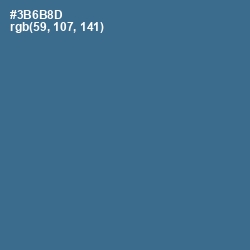 #3B6B8D - Calypso Color Image