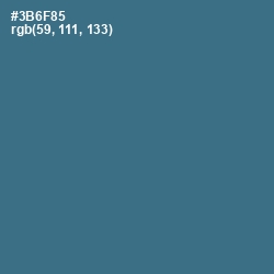 #3B6F85 - Calypso Color Image