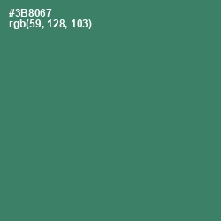 #3B8067 - Sea Green Color Image