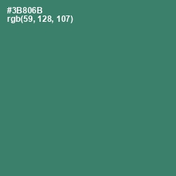 #3B806B - Sea Green Color Image