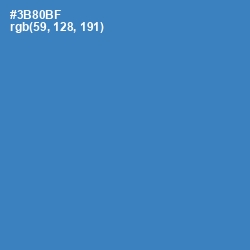 #3B80BF - Boston Blue Color Image