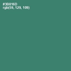 #3B816D - Sea Green Color Image