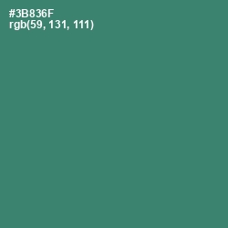 #3B836F - Sea Green Color Image