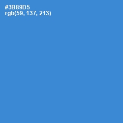 #3B89D5 - Curious Blue Color Image