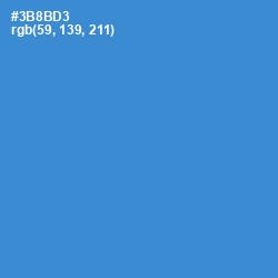 #3B8BD3 - Curious Blue Color Image
