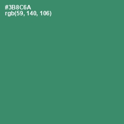 #3B8C6A - Sea Green Color Image