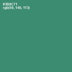 #3B8C71 - Sea Green Color Image