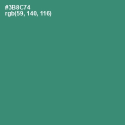 #3B8C74 - Sea Green Color Image