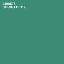 #3B8D75 - Sea Green Color Image