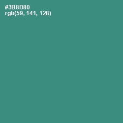 #3B8D80 - Lochinvar Color Image